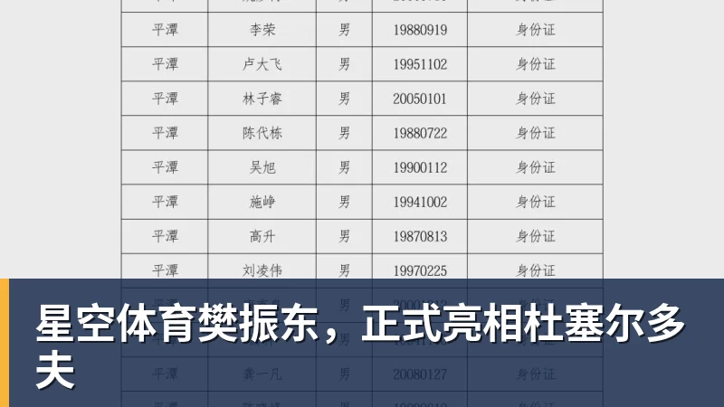 星空体育樊振东，正式亮相杜塞尔多夫